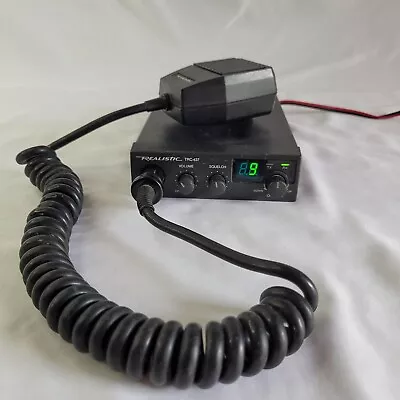 Vintage Realistic TRC-437 CB Radio 40 Channel Transceiver W/Mic Rat Rod Trucker • $18.04