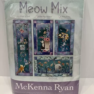 Meow Mix Feline Frisky McKenna Ryan Quilt Pattern Kit Material & Embellishments • $59.95
