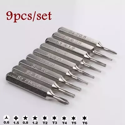 Screwdriver Micro Bits Hex4 Y0.6 T2 T3 T4 T5 T6 P2/0.8 P5/1.2 For IPhone Macbook • $8.99