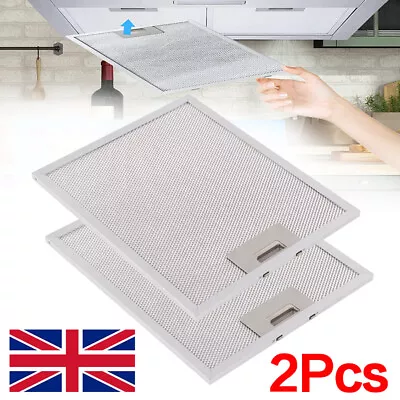 Cooker Hood Filters Metal Mesh Extractor Vent Filter 320x260 Mm X 2 UNIVERSAL UK • £13.97