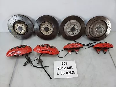 ✅ OEM Mercedes W212 E63 CLS63 AMG Front Rear Brake Calipers Brembo SET 68k Miles • $1674