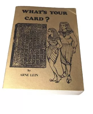 What’s Your Card? - Arne Lein - 3rd Printing 1982 Astrology Book Divination PB • $999.99