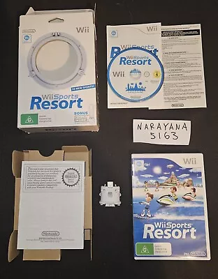 Wii SPORTS RESORT - Nintendo Wii - IN BOX With MOTION PLUS ADAPTER - COMPLETE • $6.50