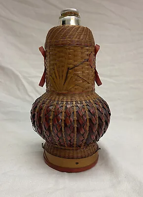 Wicker Wrapped Wine Decanter • $40