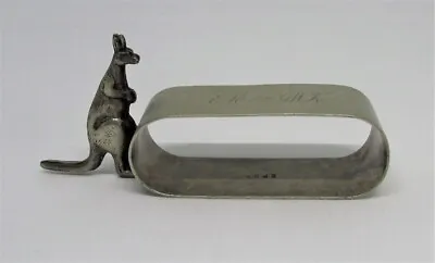 Vintage Antique EPNS Silver Napkin Holder Kangaroo Australiana #2 • $35