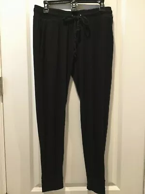A Pea In The Pod Soft Comfort Maternity Pants Size M Black Drawstrings / Pockets • $6.95