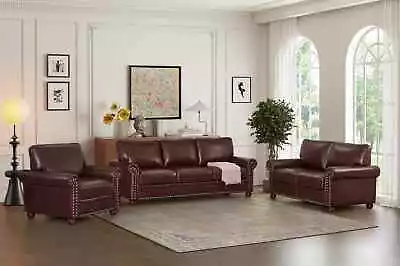 Modern Sectional Sofa Set 3 Piece Set Leather Couch Set For Living Room • $1204.78