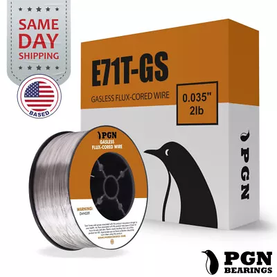 E71T-GS .035  - 2-Lb - Flux Core Welding Wire - Gasless Mild Steel MIG • $14.55