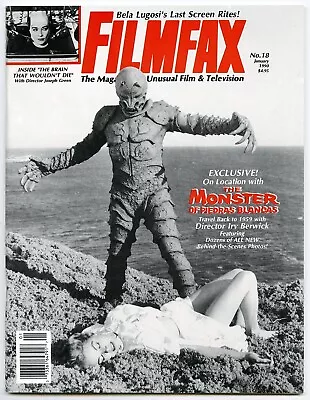 Filmfax #18 (1990) Monster Of Piedras Blancas / Keye Luke Interview /bela Lugosi • $12.99