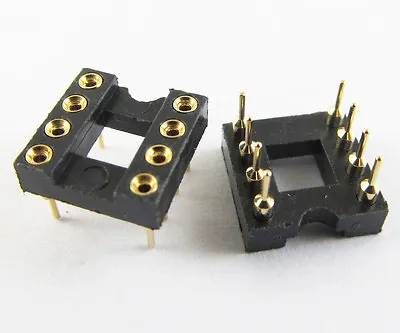 60pcs IC Socket Adapter 8 PIN Round DIP High Quality Gold • $14.02