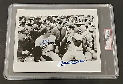 MICKEY MANTLE & YOGI BERRA Signed 8x10 Photo-HOF-NEW YORK YANKEES-PSA 9 Autos • $1124.99