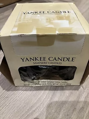 Yankee Candle Black Coconut Votive Set Of 18 New • £23