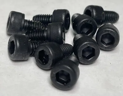 (10) M6-1.0x10mm Black Alloy Socket Head Cap Screws (23JN53a) • $9.95