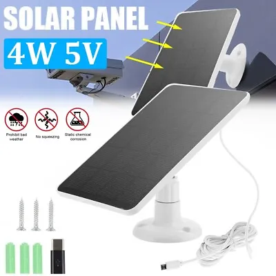 $20.99 • Buy Solar Panel For Outdoor Spotlight Stick Up Camera Security Cam Battery Charger