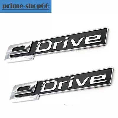 2pcs Chrome Black Electric Hybrid EDrive Emblem Badge For I3 I4 I7 I8 E Drive • $24.93