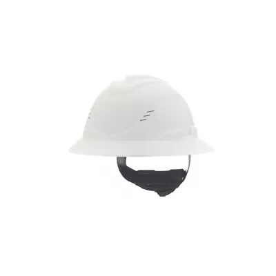 MSA - Vented Full Brim Hard Hat - Ratchet Suspension - White • $64.99