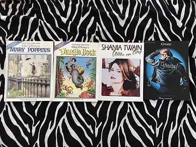 Sheet Music Lot Grease Shania Twain Disney Marry Poppins Jungle Book • $9.99