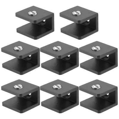 Glass Shelf Bracket 8pcs Heavy Duty Bathroom Wall Clips • £8.99