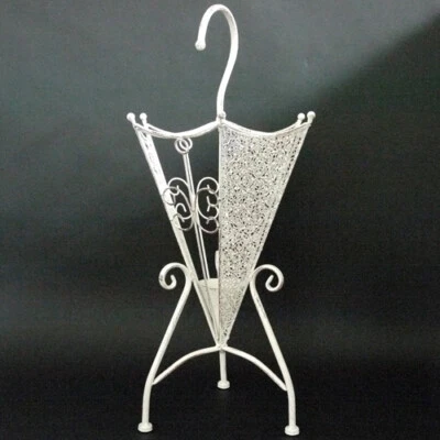 $69.95 • Buy Cast Iron French Provincial Umbrella Stand Cream White Home Decor 