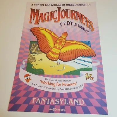 Magic Journeys Officially Licensed Poster 12x18 Fantasyland Magic Kingdom Epcot • $30