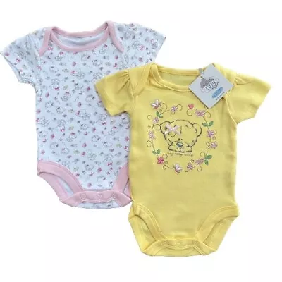 Baby Tatty Teddy Bodysuit Girl Romper Vest MULTIPACK Me To You Bear Short Sleeve • £5.39