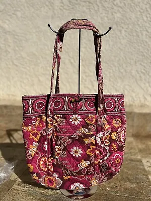 Vera Bradley Retired Carnaby 2009 Tortise Toggle Handbag Shoulder Bag Tote • $9.95