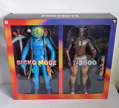 Travis Scott Cactus Jack Fortnite 12  Action Figure Duo Set Sicko Mode • £99.99