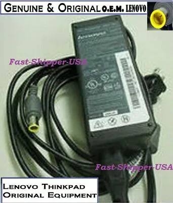 $16.95 • Buy ✿ Genuine 90w Watt AC Power Cord Adapter X230T X301 T60P T61P T430 C100 Lenovo 
