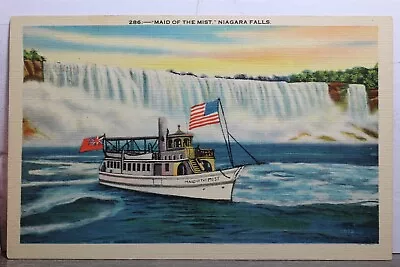 Canada Ontario Niagara Falls Maid Of The Mist Postcard Old Vintage Card View PC • $0.50