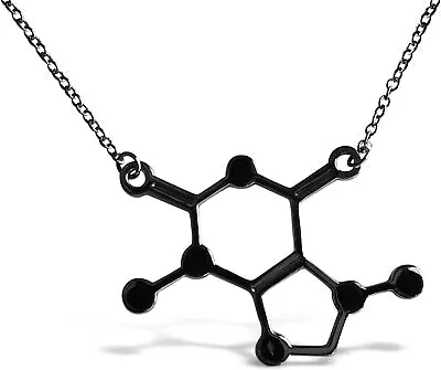 Caffeine Necklace - Coffee Lovers Science Necklace - Chemistry Jewelry For Women • $35.50