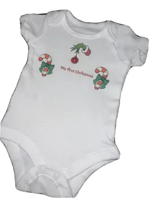 My First Christmas Baby Grow / Vest Tiny Baby / 0-3 / 3-6 / 6-9 / 9-12 / 12-18 • £5