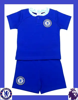 ⚽️Chelsea FC⚽️Authentic⚽️Babys Home Kit T-Shirt & Shorts⚽️3-6 Months⚽️New⚽️21⚽️ • £11.99