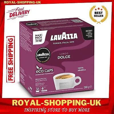 £10.77 • Buy Lavazza A Modo Mio Lungo Dolce,Coffee Pods Espresso 100% Arabica, 36 Capsules UK