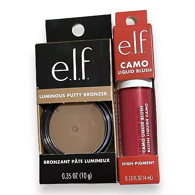 E.L.F. Elf Cosmetics Luminous Putty Bronzer + Camo Liquid Blush • $0.99