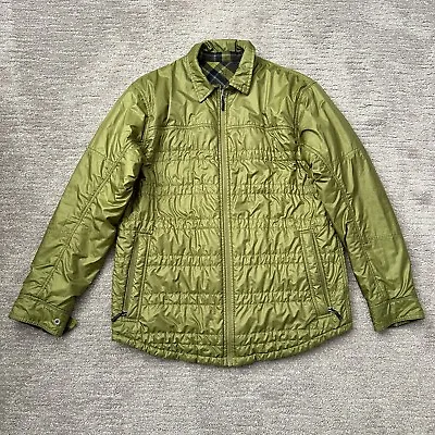 Ibex Jacket Mens L Reversible Wool Aire Camp Shirt Shacket Quilted Outdoors • $99.95