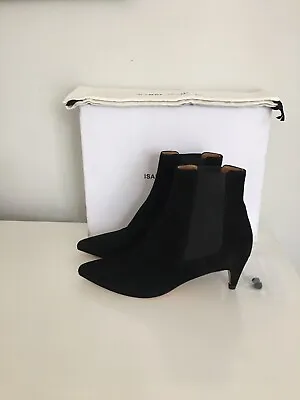 Nwb $585 Isabel Marant Detty Calf Velvet Leather Classic Suede Boots Size 36/6 • $269