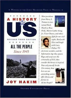 A History Of US: Sourcebook And Index; A ^A- 9780195327250 Joy Hakim Paperback • $4.28