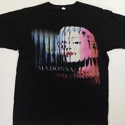 Madonna T-shirt Concert Tour Mdna 2012 Boy Toy World Smoke Mirror Art Portrait M • $42.73