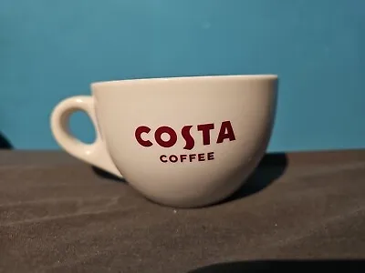 Costa Coffee - Large Thick Ceramic Cappuccino Cup / Mug  With Chunky Handle 2018 • £4.79