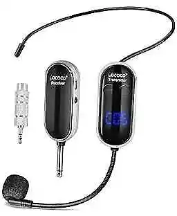 UHF Wireless Headset Microphone System: Mic Headset - LED Digital Display  • $44.04