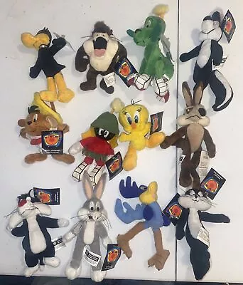 Vintage 1999 Looney Tunes Mini Bean Bag Warner Bros Studio Store Lot Of 12 Plush • $39.99