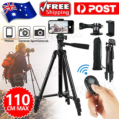 Professional Camera Tripod Stand Mount Phone Holder For IPhone DSLR Travel OZ • $15.95