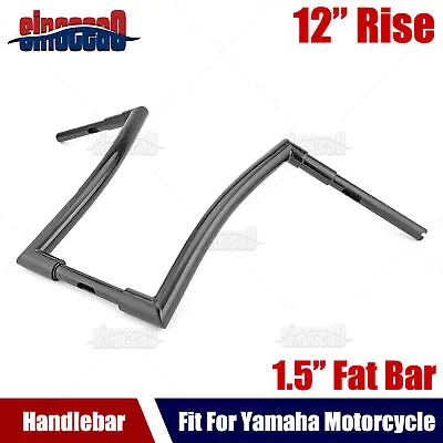 $129.99 • Buy 12'' Ape Hanger 1.5  Fat Handlebar For Yamaha Road Star V-Star 650/950/1100/1300