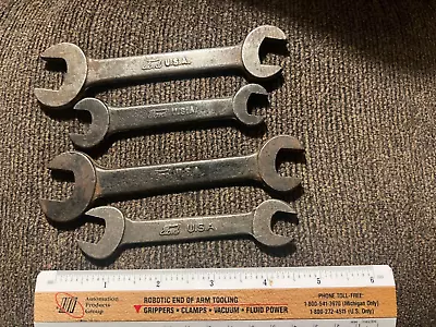 4 Wrench Lot Of Vintage Ford Script Open  Wrenches • $12
