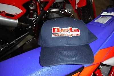 Beta Motorcycle Racing Hat Navy Blue Adjustable Factory Cap New Trainer Rr Rr-s • $15.99