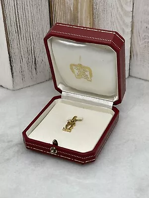 Rare Vintage Cartier 2C 18K Yellow Gold 750 Pendant Charm • $1129.99