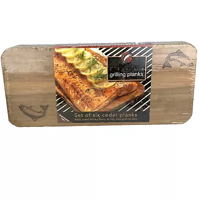 Cedar Grilling Planks Set Of 6 Planks 7  X 16  New Sealed Great To Grill Fish Z1 • $13.60