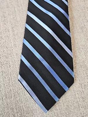 Van Heusen Tie -  3.5 Blue Striped Silk Necktie - Men's Classic • $9.97