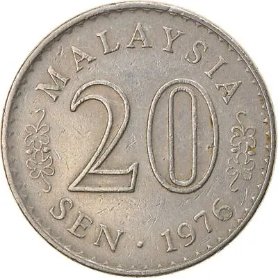 Malaysia 20 Sen - Agong Coin KM4 1967 - 1988 Copper-nickel • $3.95