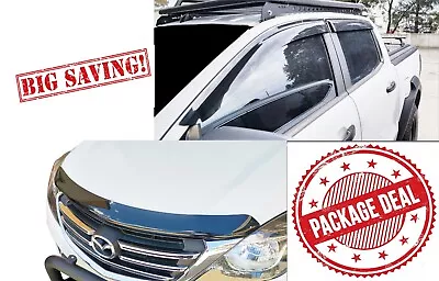 Bonnet Protector & Weathershield Visors For Mazda BT-50 2011-20 • $119.95